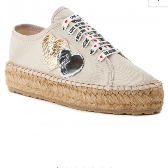 LOVE MOSCHINO ESPADRILLE SNEAKERS - Picture 1 of 13